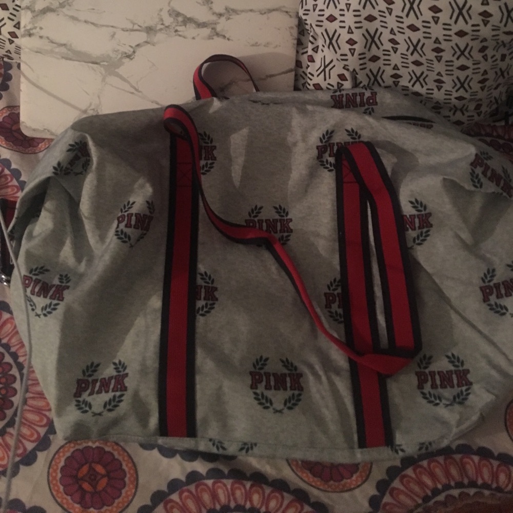 Victoria Secret Pink Tote Bag Gray