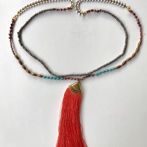 Tassel Statement Necklace NWOT