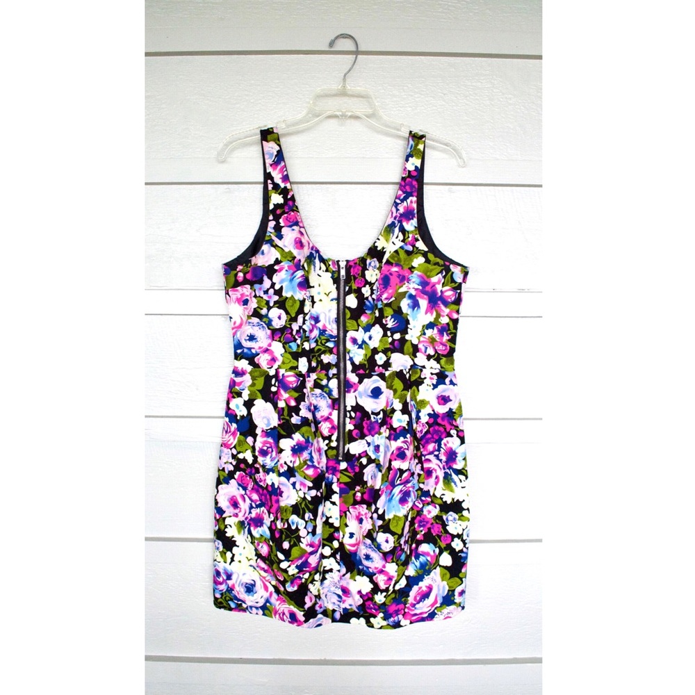 H&M Floral Front-Zip Dress