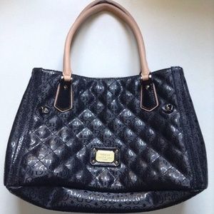 Guess Los Angeles Black Diamon Pattern Logo Purse