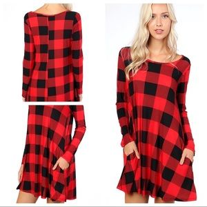 Buffalo Check Swing Dress