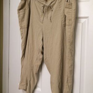 Jessica London Linen capris