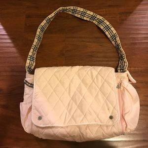 Burberry cotton diaper bag