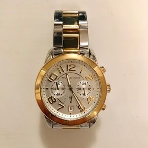 Michael Kors Two Tone Oversized Watch