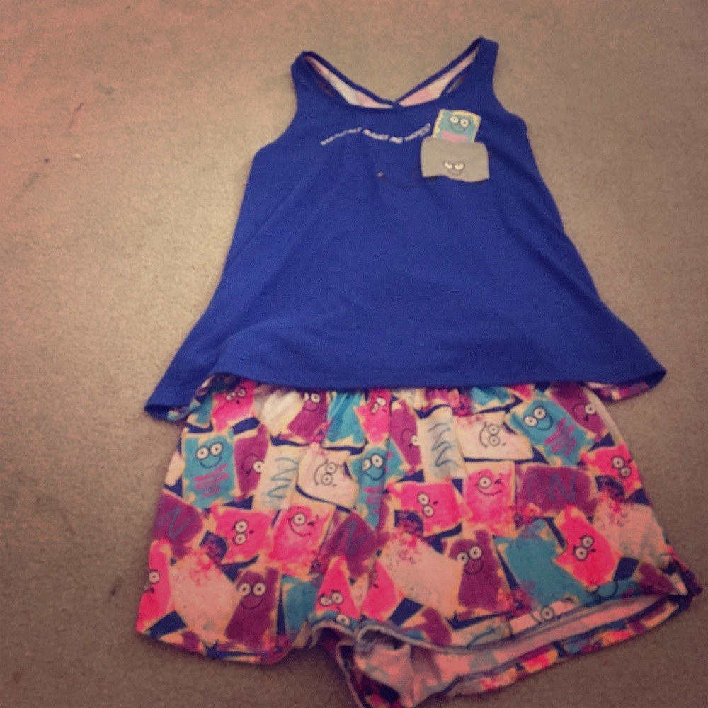 Two piece pop tart pajamas