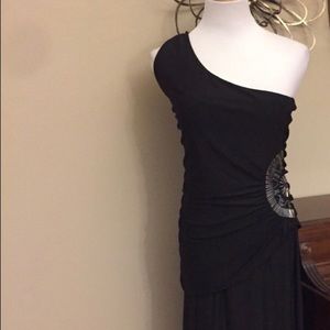 Long black gown