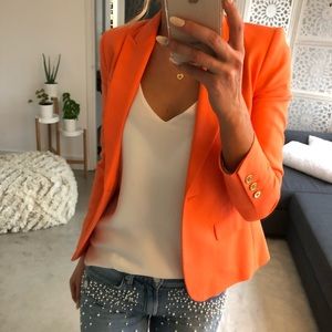 Orange blazer