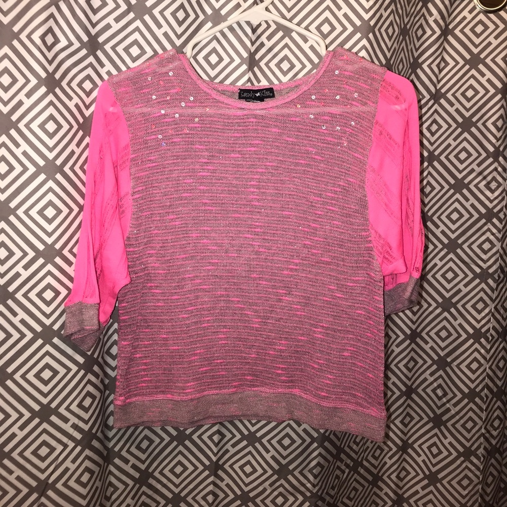 Pink and Grey Shirt for Girls