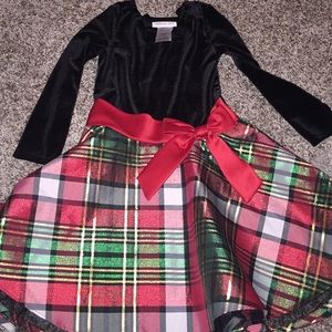 Holiday dress with tulle under skirt