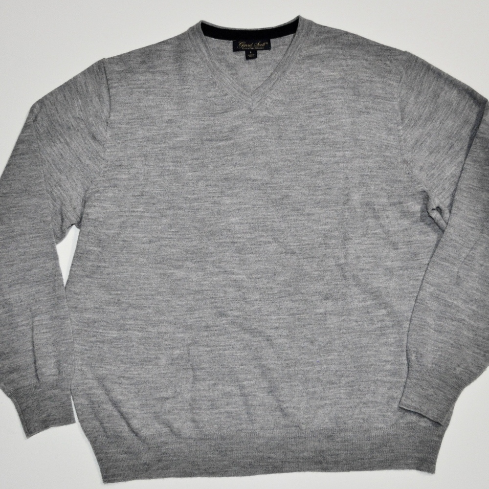 Garrett Scott Fine Merino Wool Sweater Size L