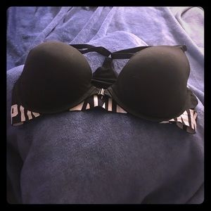 Black Racerback Bra with Logo Band 🖤🖤🖤