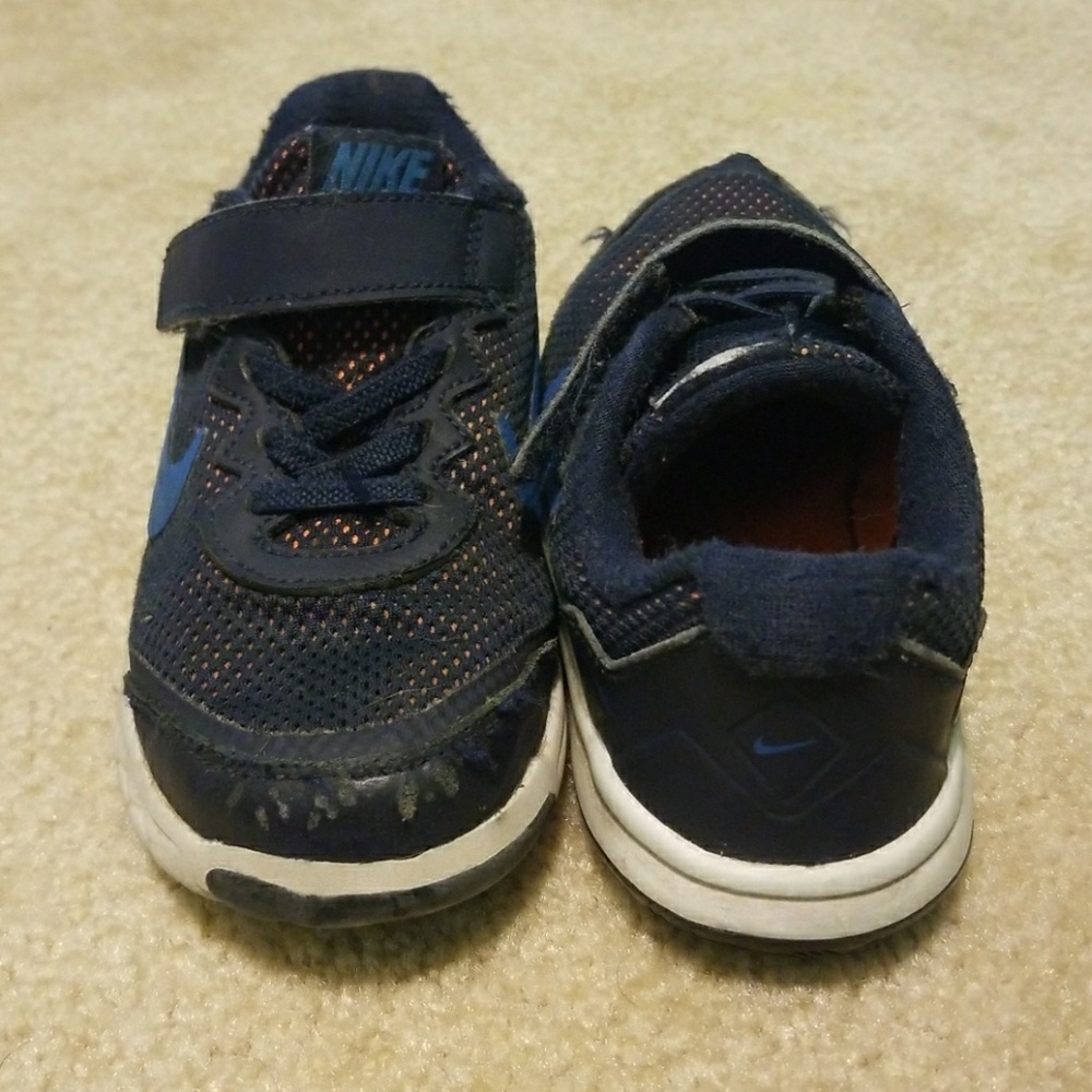 Blue Velcro Nikes