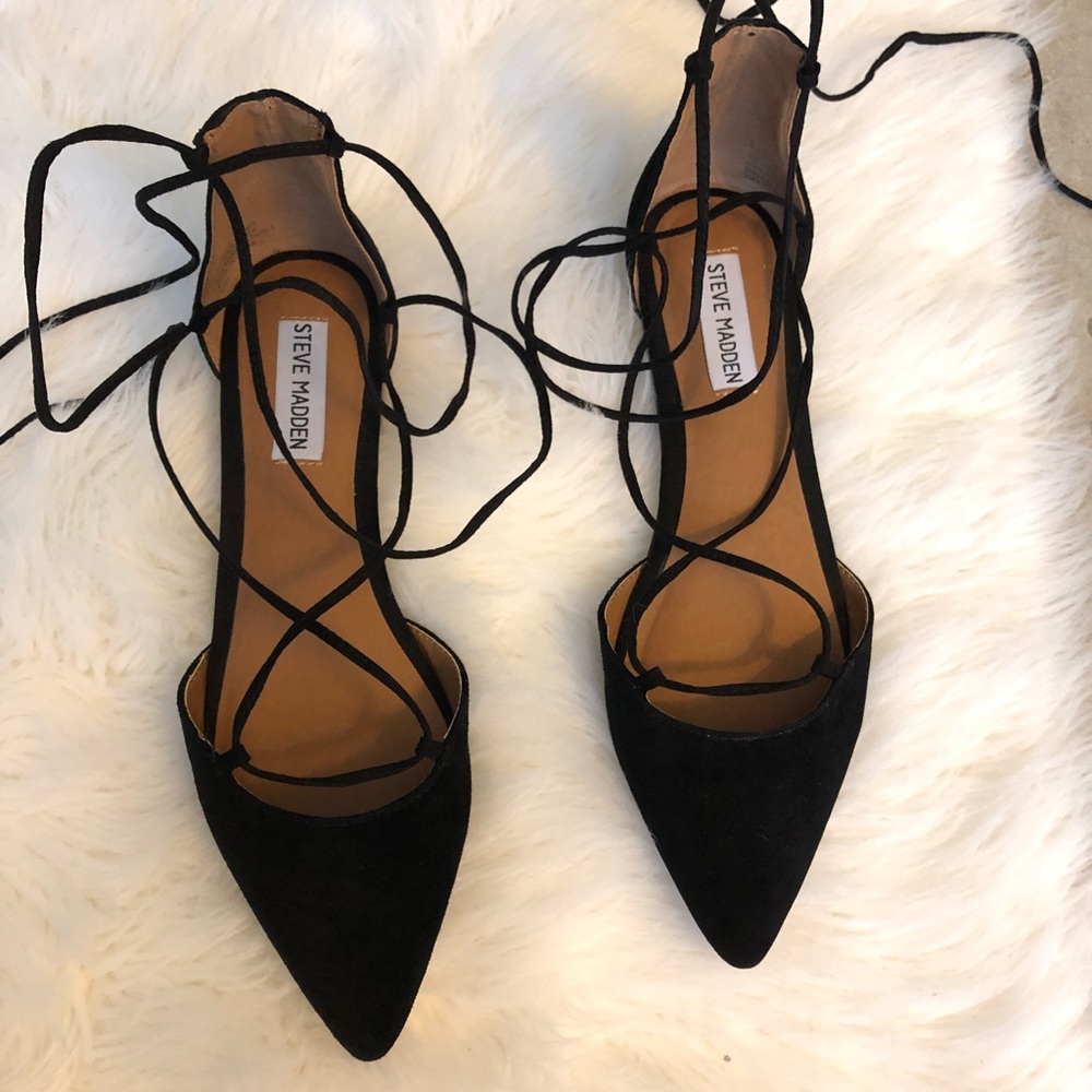 Lace up flat