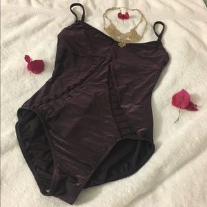 Metallic Plum Bodysuit/leotard