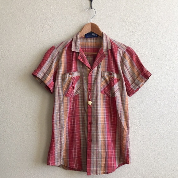 Vintage Tops - ’80s / Autumn Plaid Shirt
