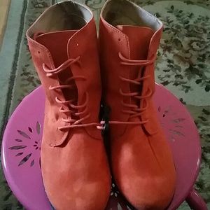 Beautiful orange boots size 9