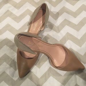 Enzo angiolini heels - gold & tan. Great condition