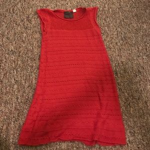 Sleeveless sweater dress
