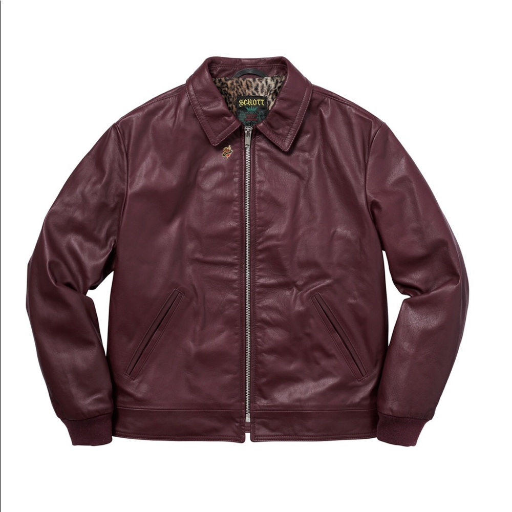 BRAND NEW SUPREME LEATHER JACKET.