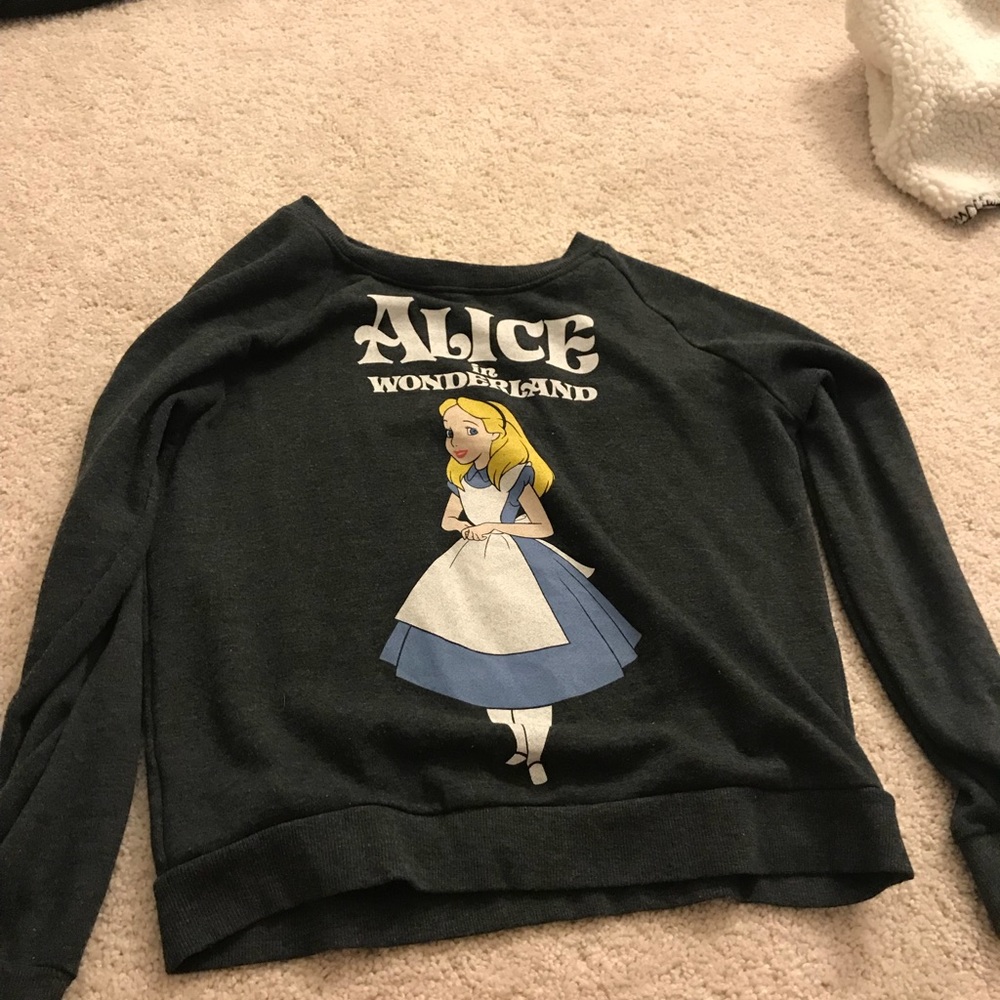 Alice in wonderland pullover size small