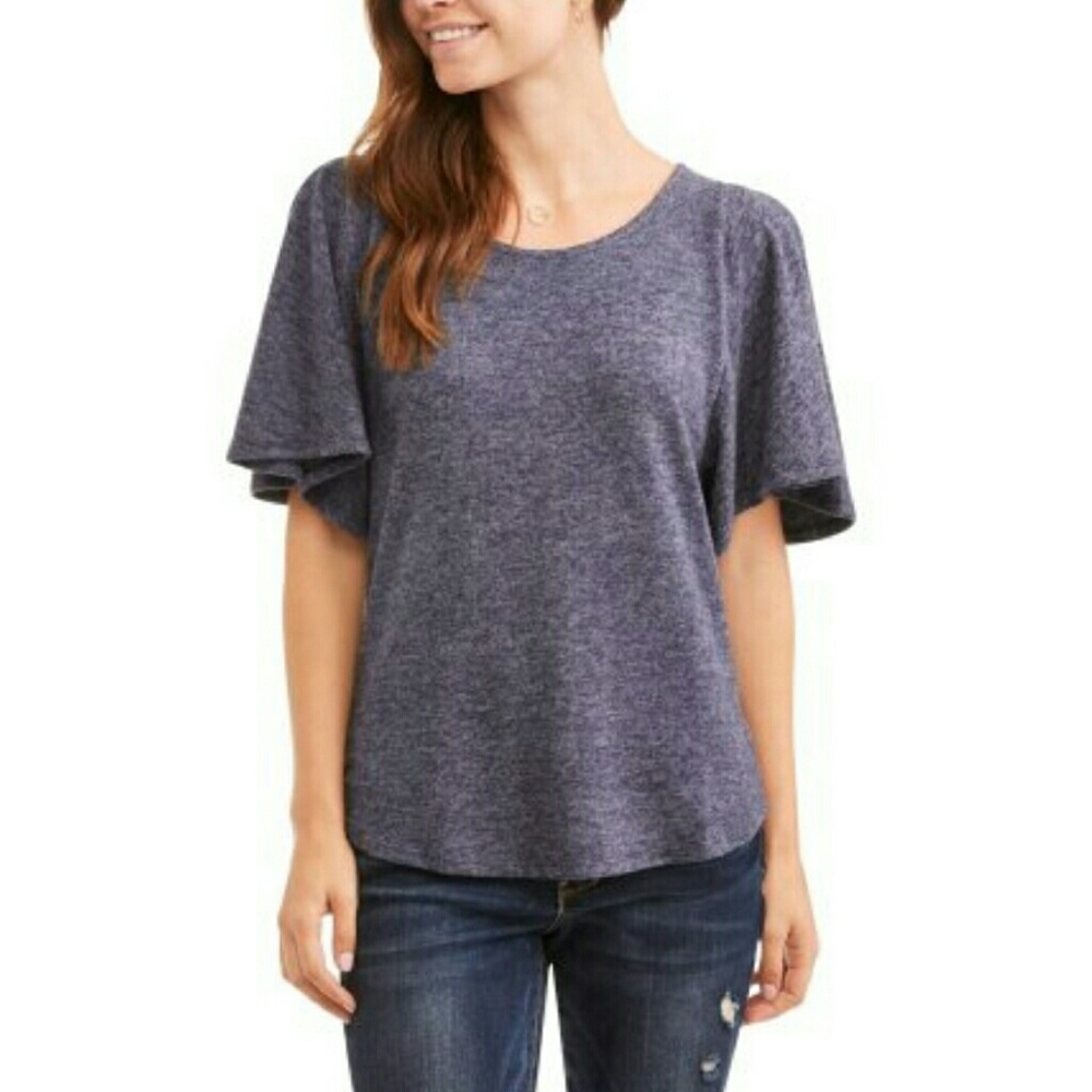Lush Knit Cold Shoulder Top