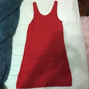 Red tank top