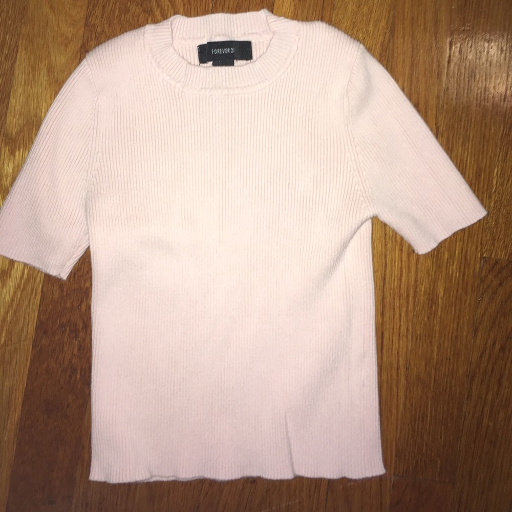 light pink crop top