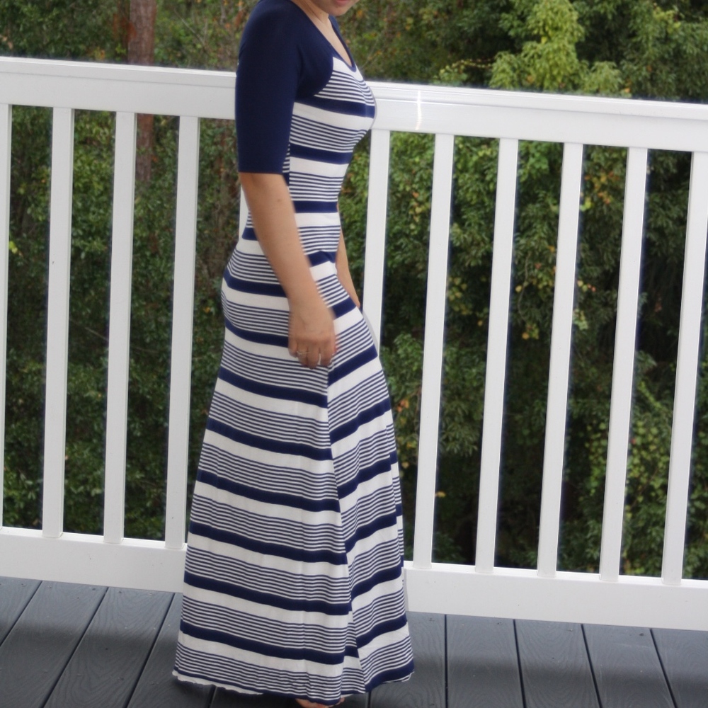 Stripped Maxi Dress