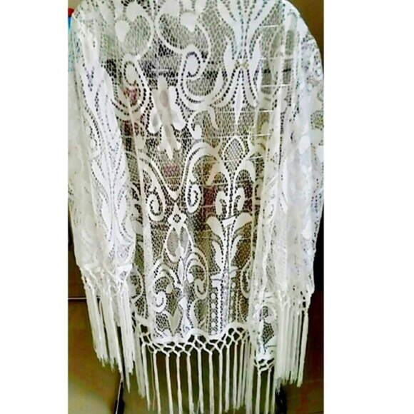 Sexy Angel Beach Coverup Lace Fringe Summer Kimono - Picture 5 of 8