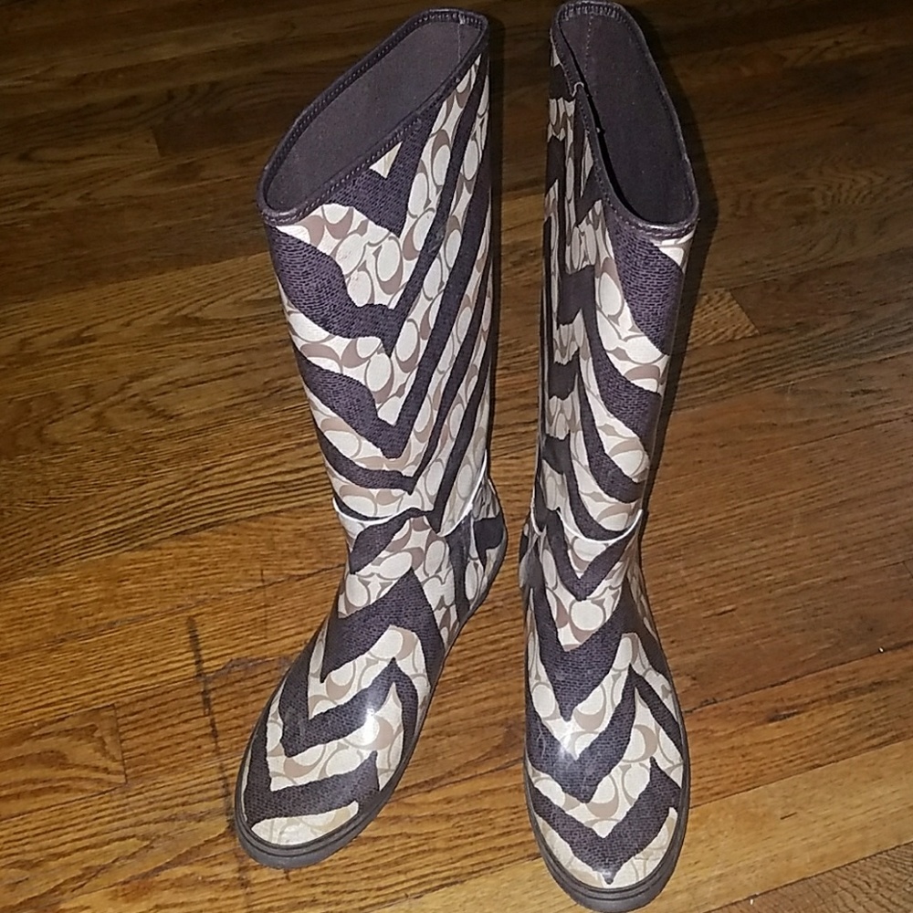 COACH Rainboots - Picture 1 of 8