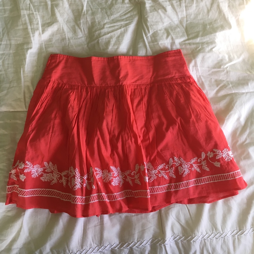 Mini skirt smocked