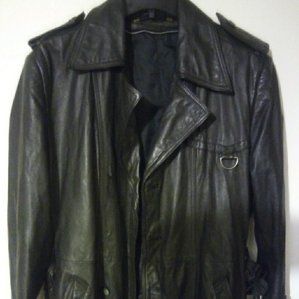 Wilson leather trench coat