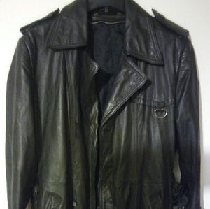 Wilson leather trench coat