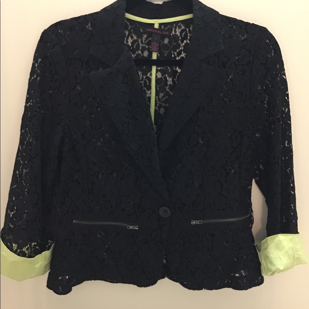 Jacket and wedge heels