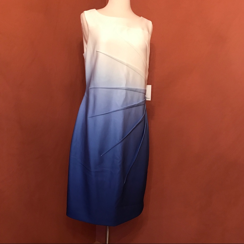 NWT Calvin Klein Ombré Starburst Sheath Dress 12