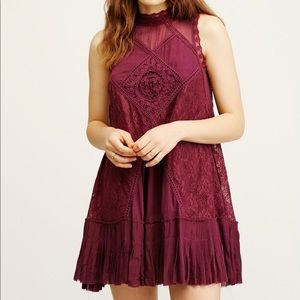 Free People One Angel Dress Maroon NWT