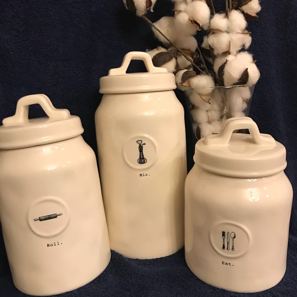 Rae Dunn canisters