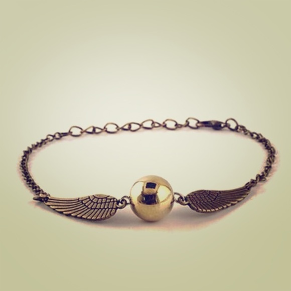 Jewelry - Harry Potter’s Golden Snitch Gold Winged Bracelet