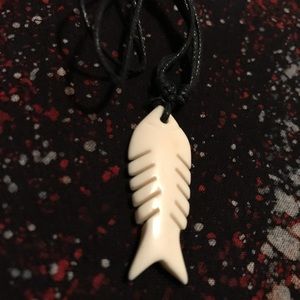 Bone Carved fish free with bundle