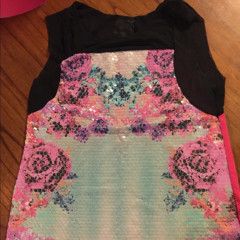🌹FLORAL SEQUINS SHEER!!🌹