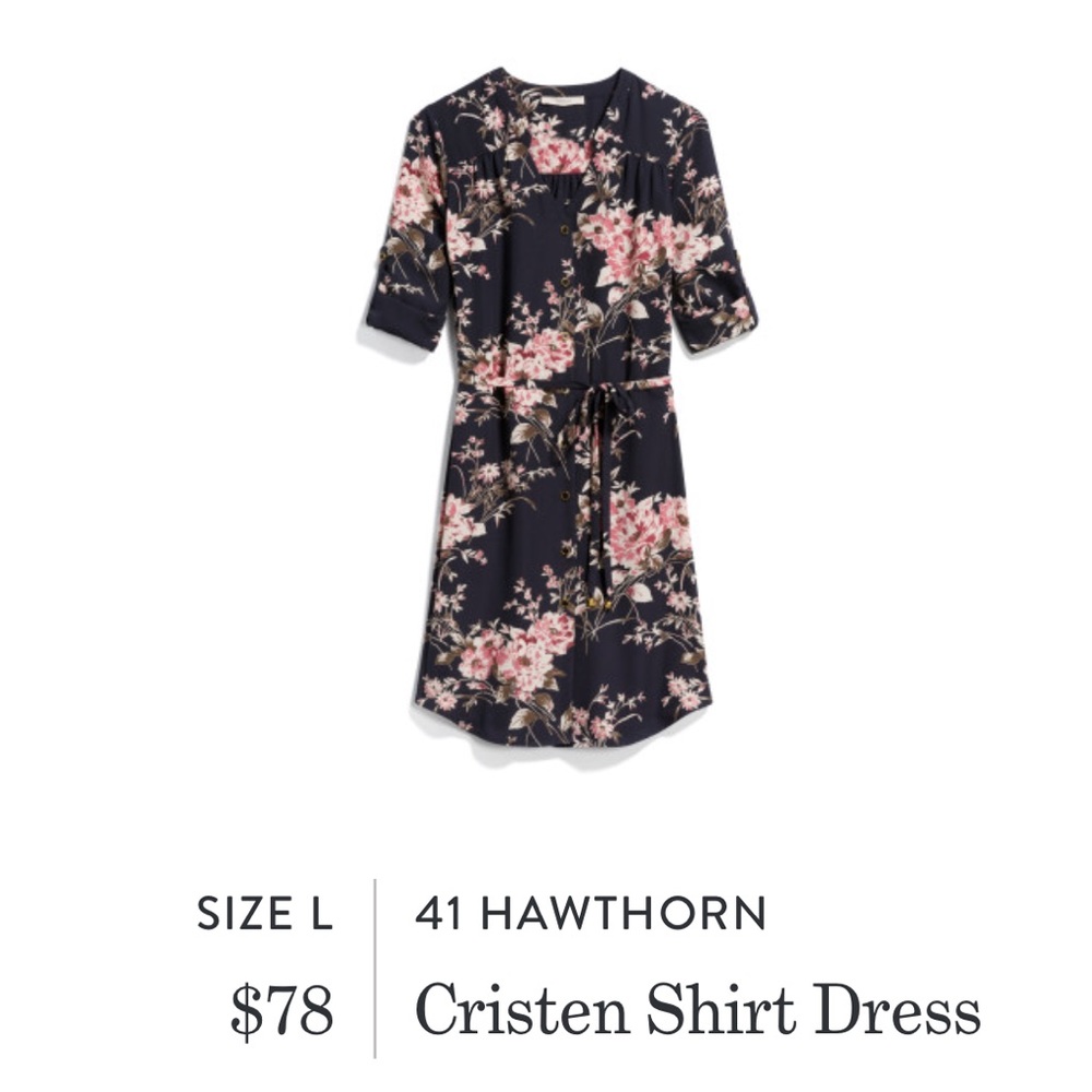 💙💐 “Cristen” shirt dress!