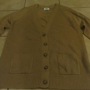 🍂Tan long sleeve button up cardigan🍂
