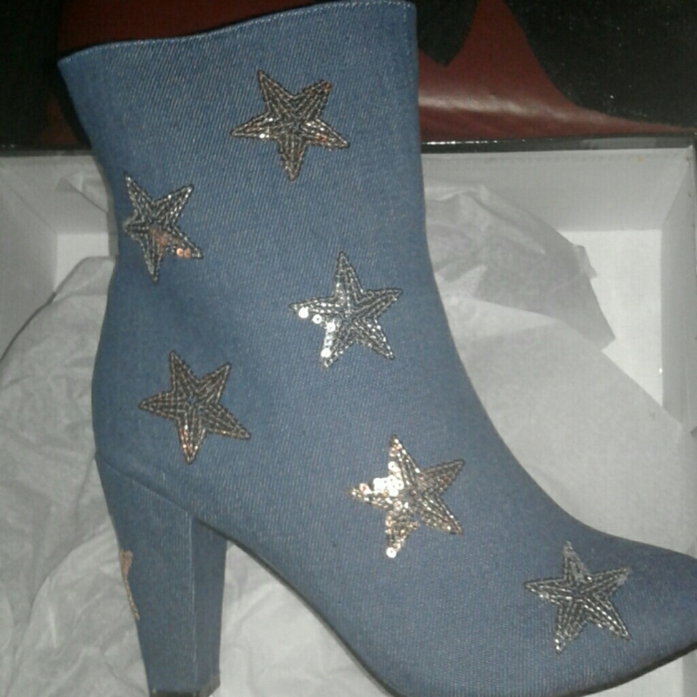 Denim Boots