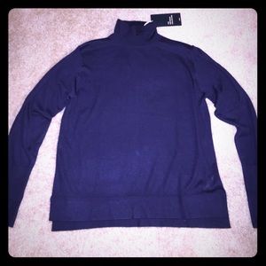 Zara Navy Blue knit turtleneck