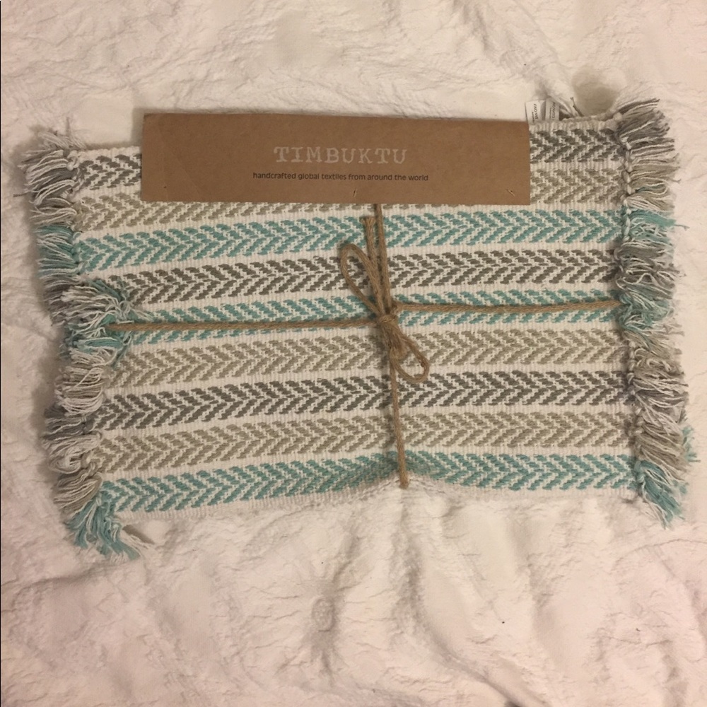 Four Woven Global Placemats