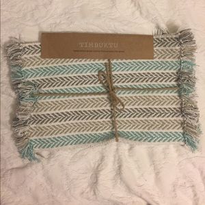 Four Woven Global Placemats