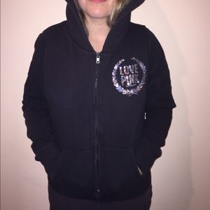 Black PINK fuzzy sweatshirt