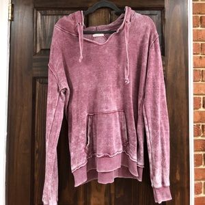 Red beachy sweatshirt