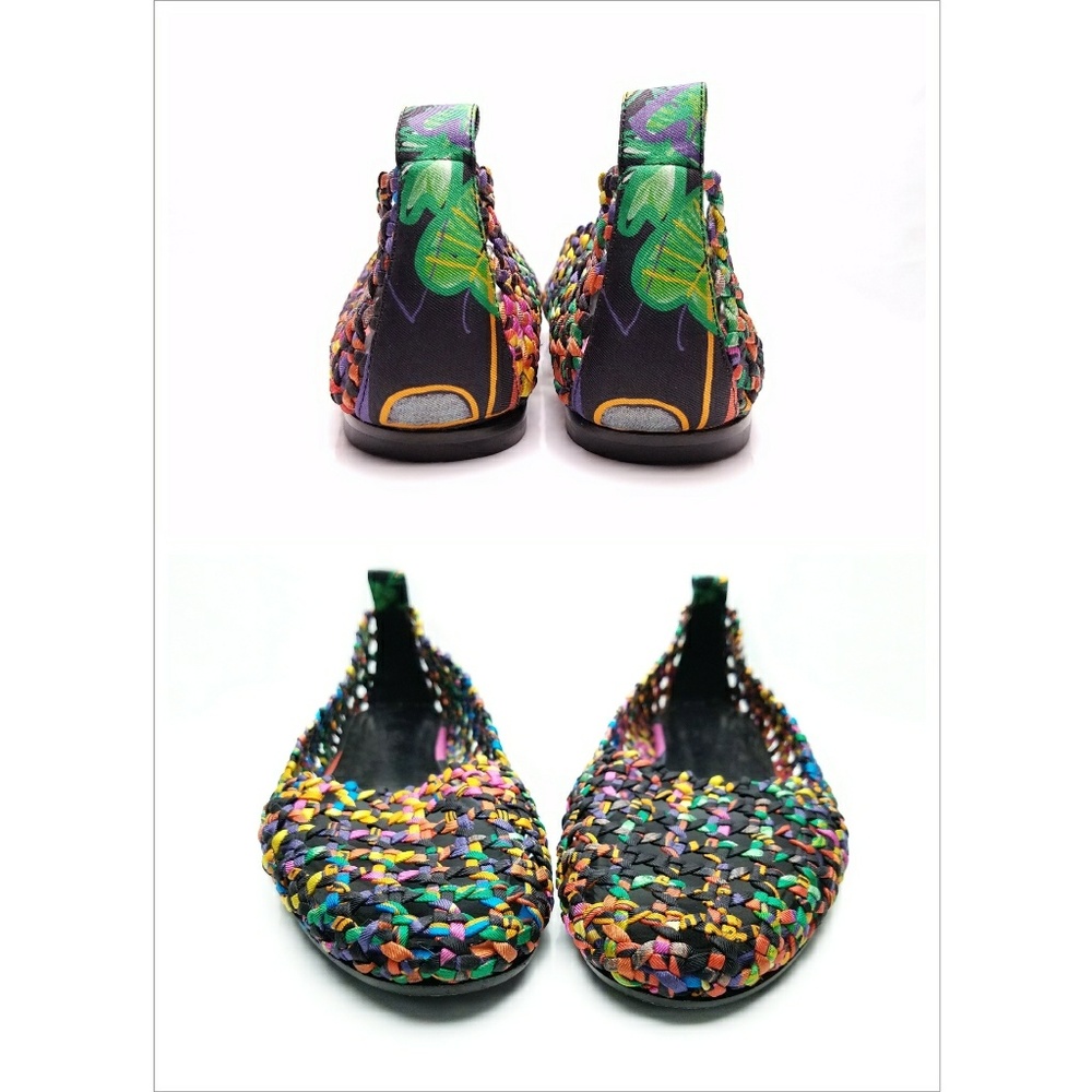 💲⬇️ Hermes 'Minorque' Ballerina Multicolore Flats - Picture 5 of 8