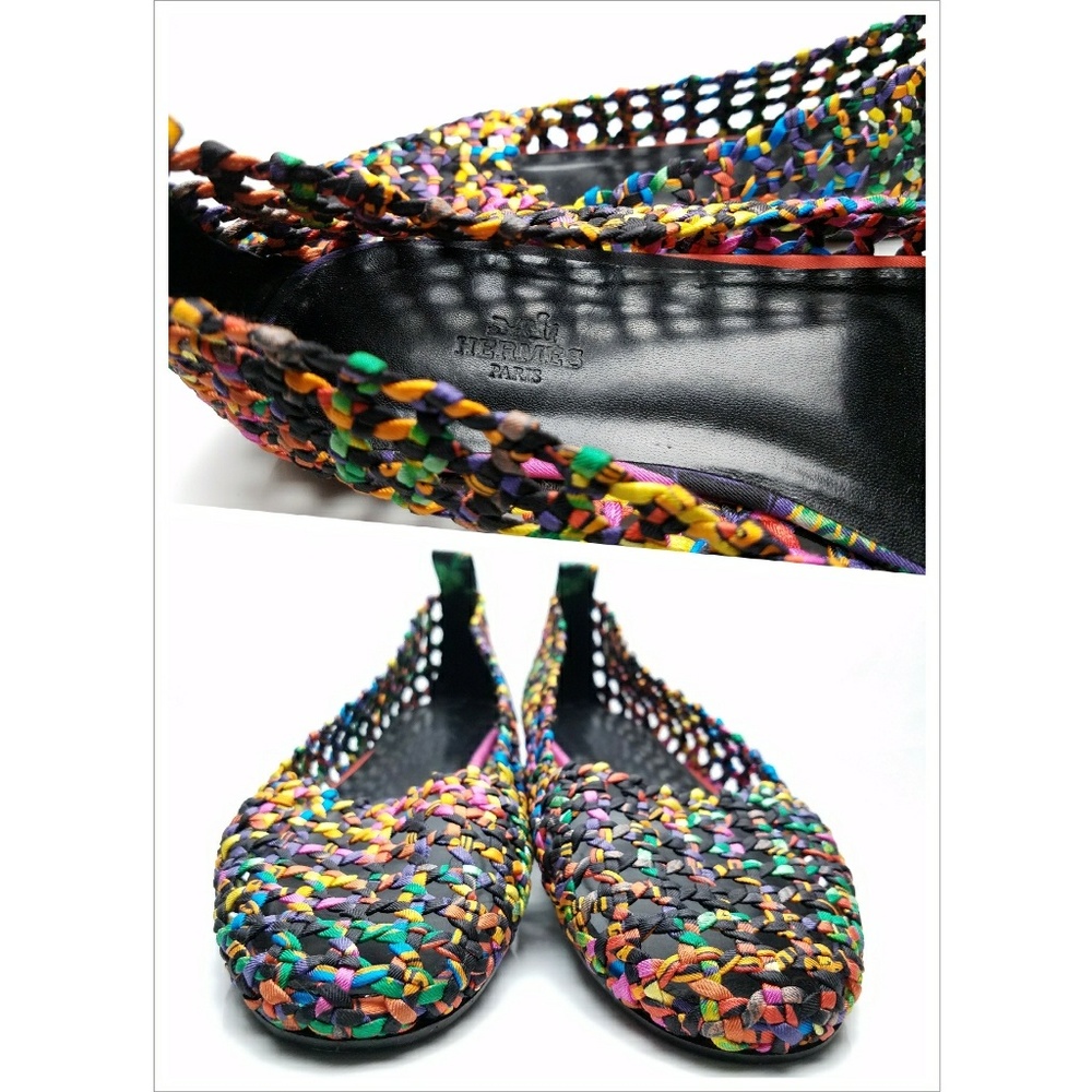 💲⬇️ Hermes 'Minorque' Ballerina Multicolore Flats - Picture 6 of 8